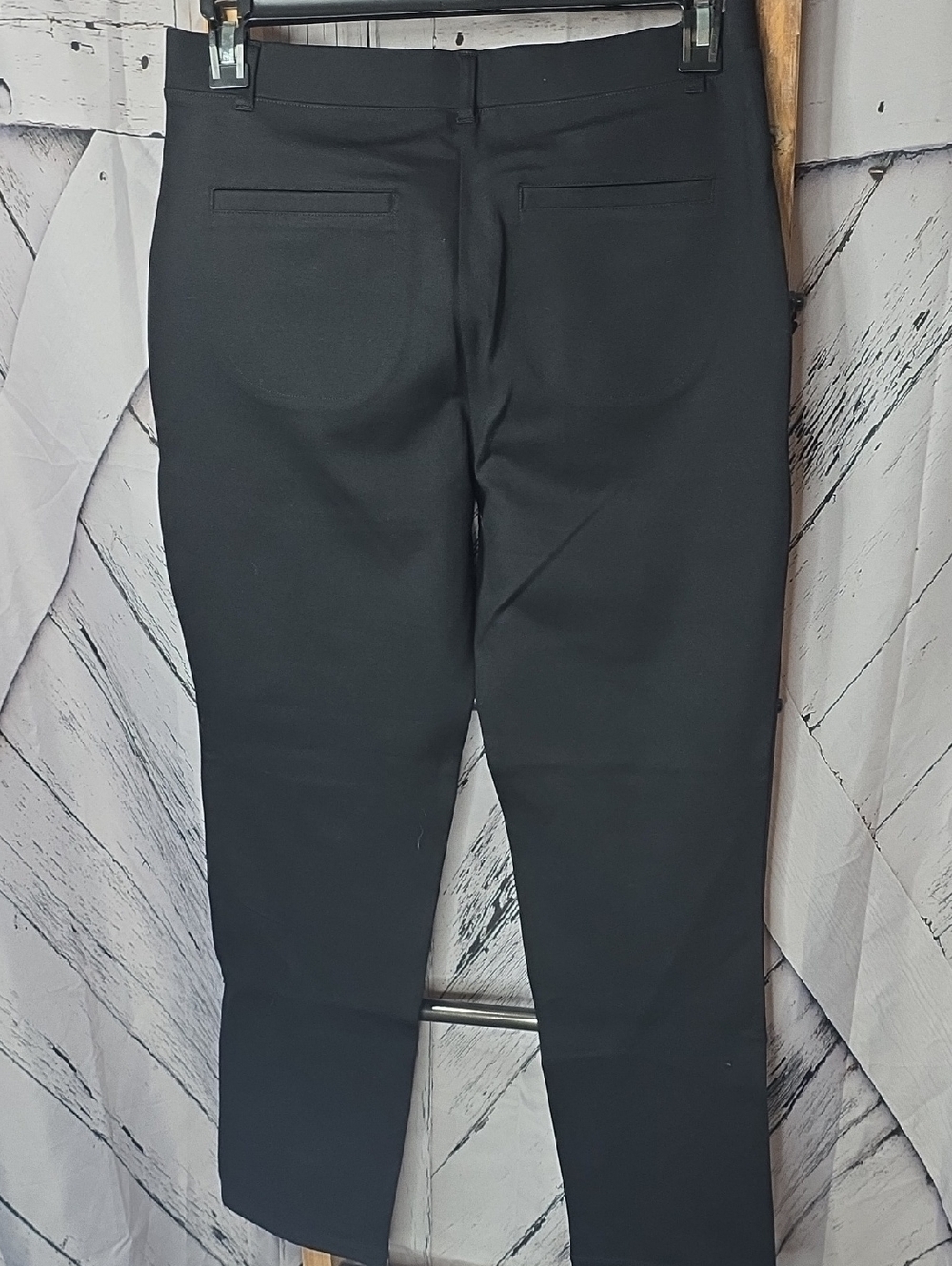 Quince Ultra 4 Pocket Ponte Straight Leg Pants In BLACK - Picture 7 of 11